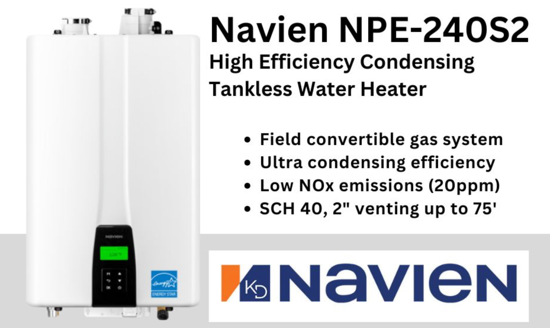 Navien NPE-240S2 Tankless Water Heater