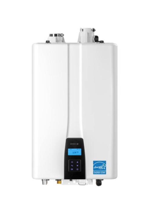 Navien NPE-210A2 Condensing Tankless Water Heater With Circulation Pump.